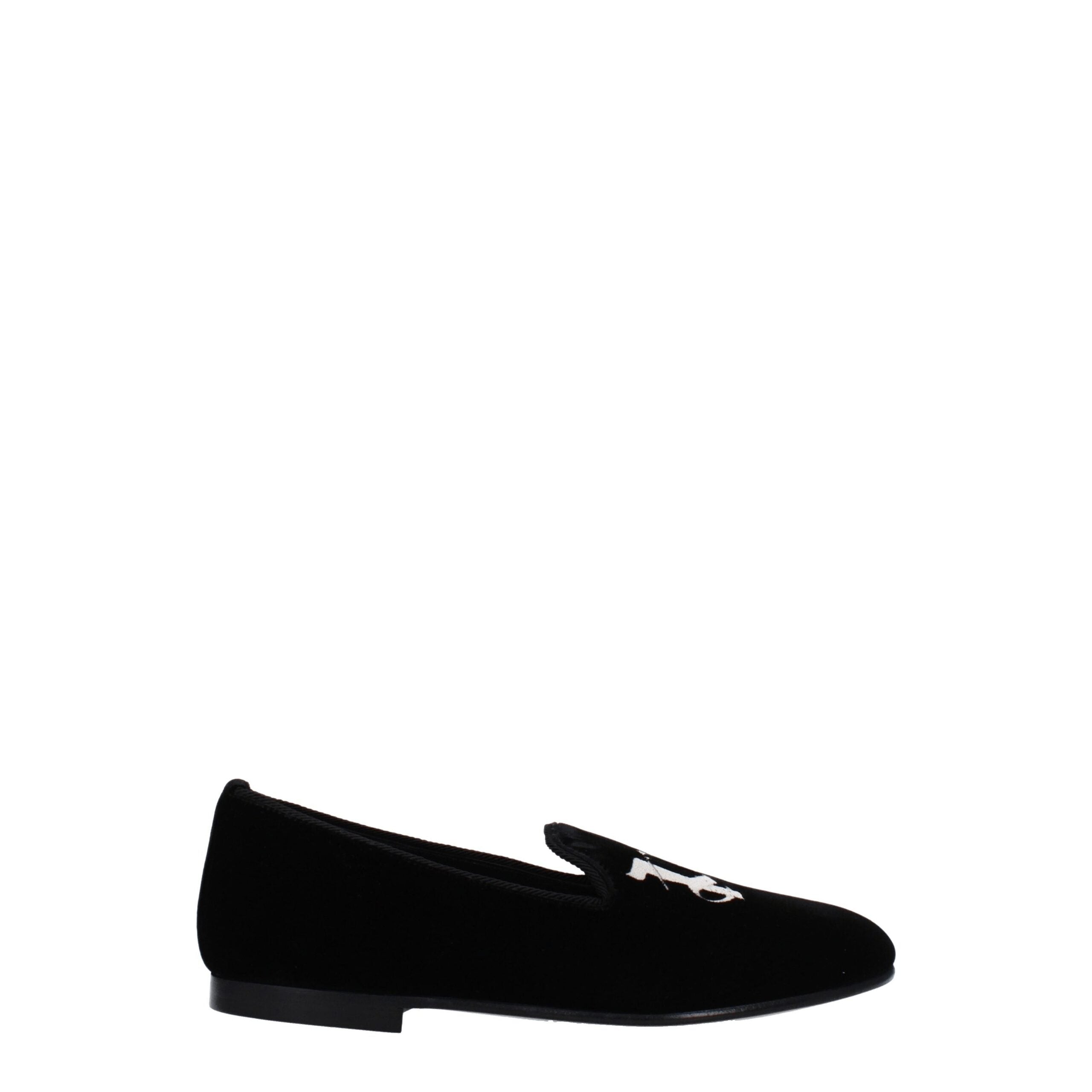 Palm Angels Black Velvet Loafer